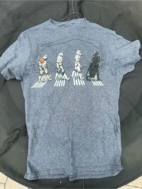 Star Wars Heather Gray Logo Crewneck Tee